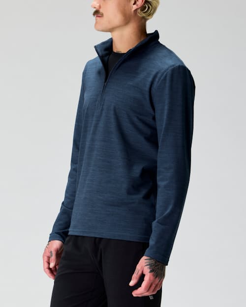 on model image of Wellknit Half Zip