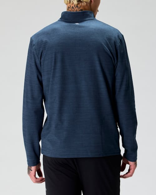 on model image of Wellknit Half Zip