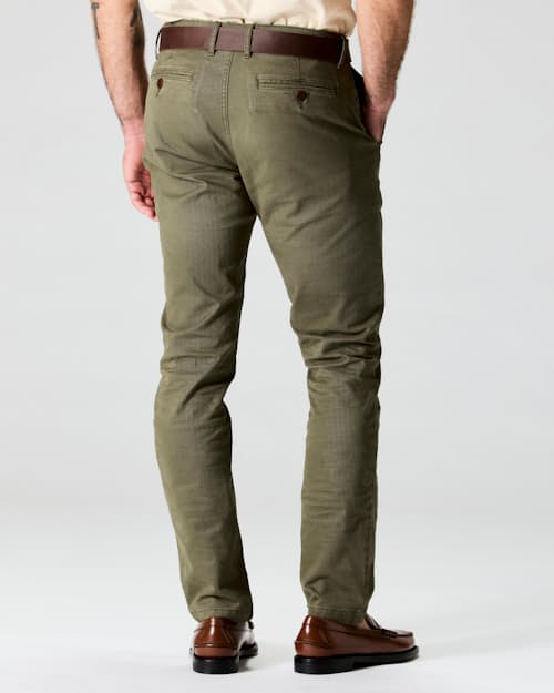 on model image of 365 Chino Pant - HB Slim