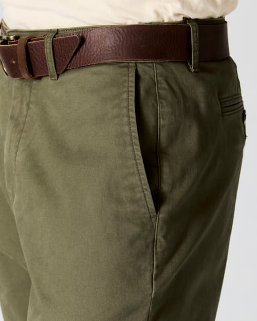 on model image of Vintage Leather Belt