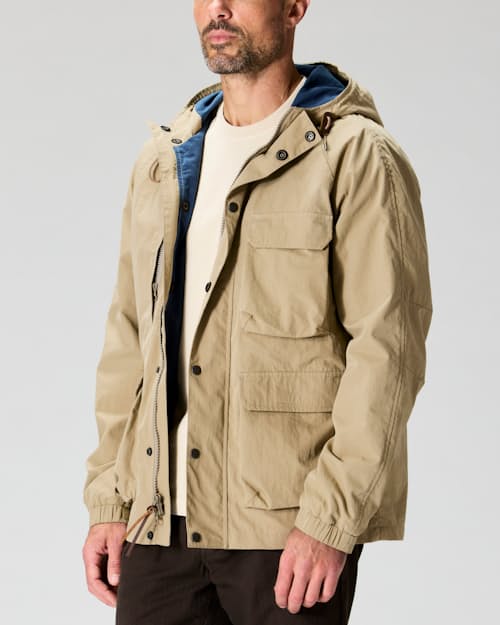 on model image of Cotton Nylon Jacket