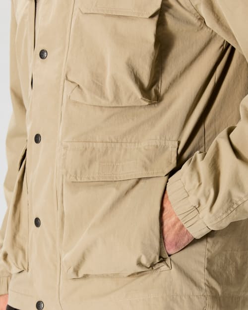 on model image of Cotton Nylon Jacket