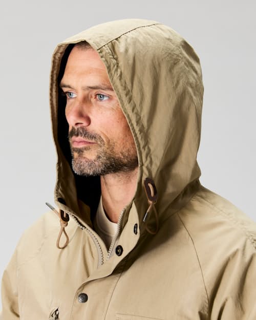 on model image of Cotton Nylon Jacket