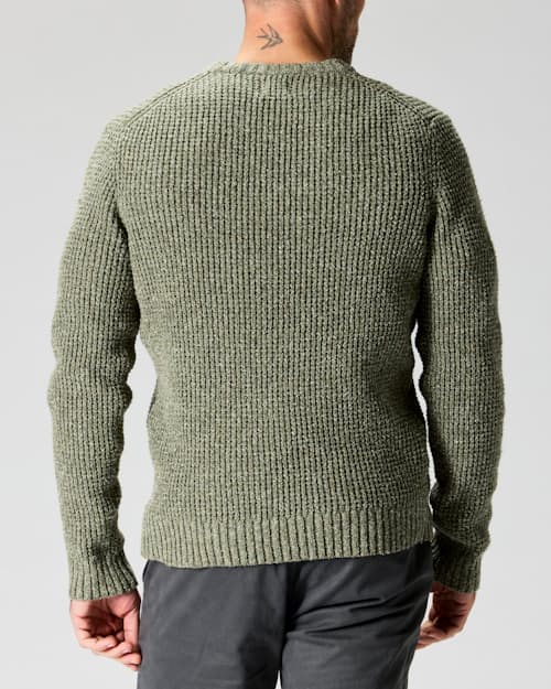 on model image of Recycled Cotton Headlands Crewneck Sweater