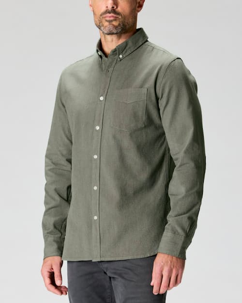 on model image of Selvedge Architect Shirt