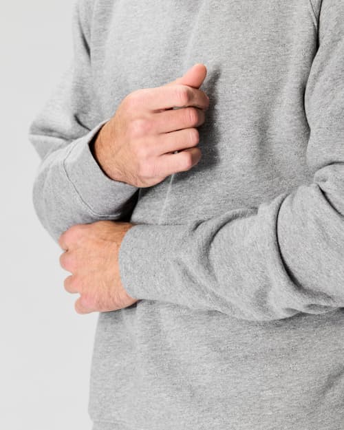 on model image of Midweight Terry Crewneck Sweatshirt