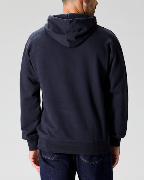 on model image of Midweight Terry Pullover Hoodie