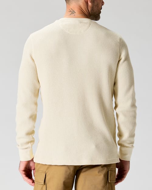 on model image of Waffle Utility Crewneck