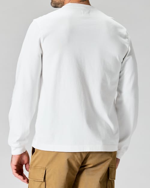 on model image of American Heavyweight Long Sleeve T-Shirt