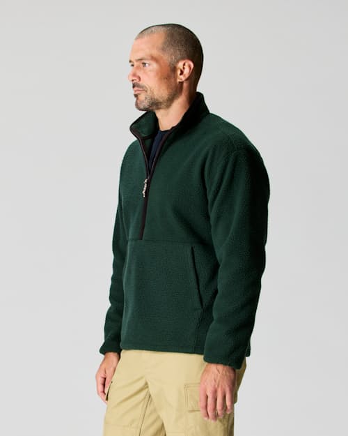 on model image of Half Zip Fleece