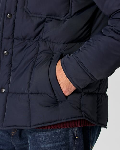 on model image of The Jackson Quilted Jacket