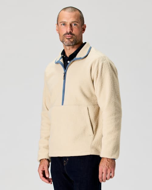 on model image of Half Zip Fleece