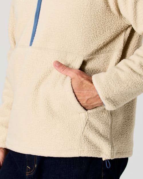 on model image of Half Zip Fleece
