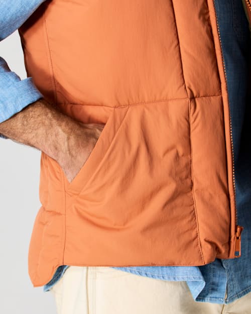 on model image of The Jackson Quilted Vest