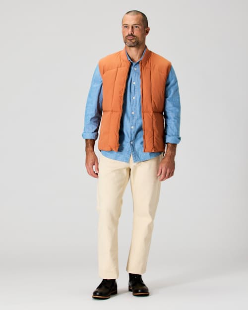 on model image of The Jackson Quilted Vest