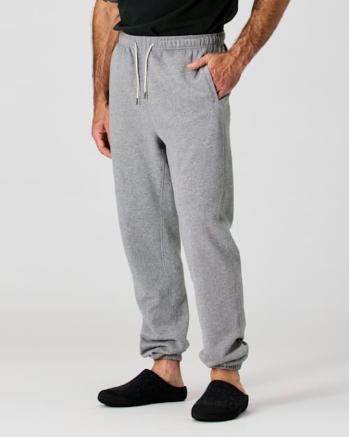 on model image of Midweight Terry Sweatpant