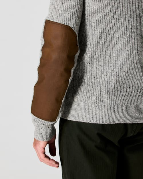 on model image of Highlands Guide Quarter Zip Sweater