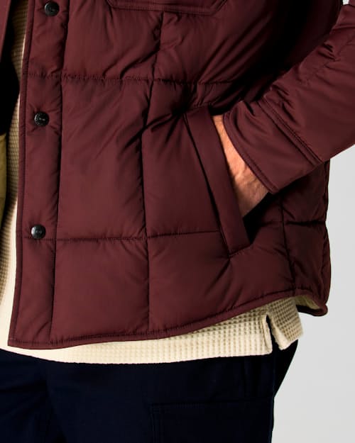 on model image of The Jackson Quilted Jacket