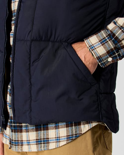 on model image of The Jackson Quilted Vest