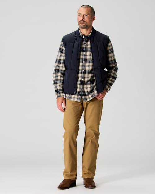 on model image of The Jackson Quilted Vest
