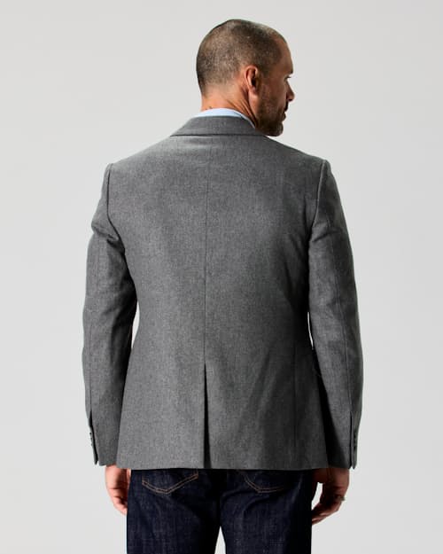 on model image of Stretch Wool Blazer