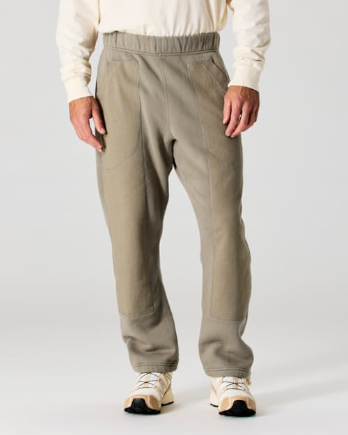 on model image of Vintage Wash Double Front Sweatpants