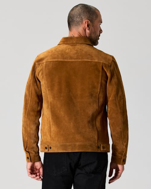 on model image of Rough Out Trucker
