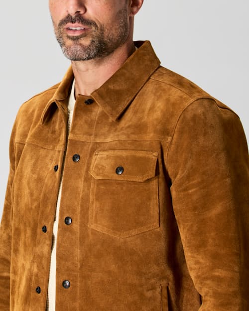 on model image of Rough Out Trucker
