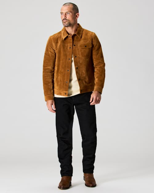 on model image of Rough Out Trucker
