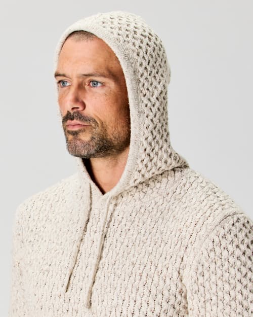 on model image of Recycled Cotton Headlands Hoodie