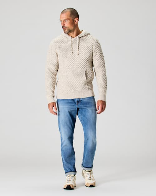 on model image of Recycled Cotton Headlands Hoodie