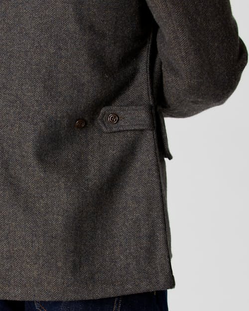 on model image of Wool Utility Blazer