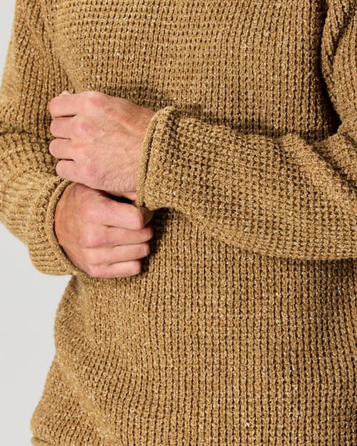 on model image of Recycled Cotton Headlands Rollneck Sweater
