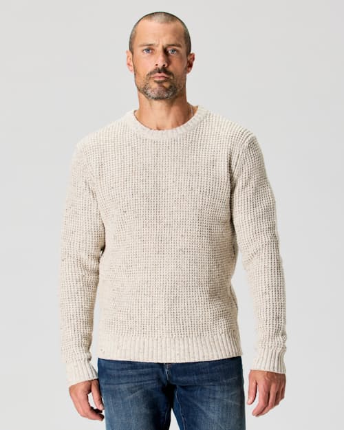 on model image of Recycled Cotton Headlands Crewneck Sweater