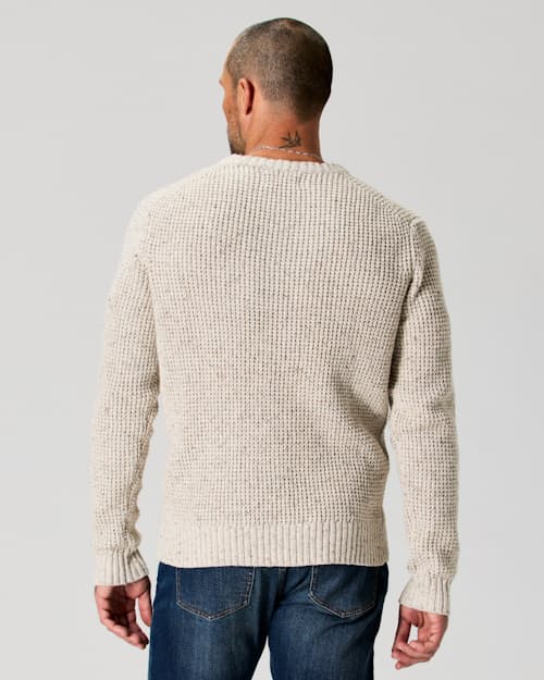on model image of Recycled Cotton Headlands Crewneck Sweater