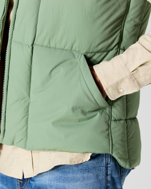 on model image of The Jackson Quilted Vest