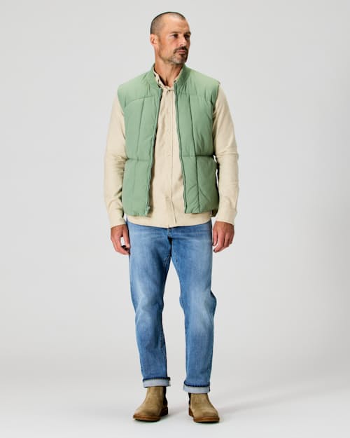 on model image of The Jackson Quilted Vest