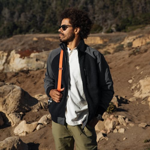 laydown image of Reversible Fleece Jacket