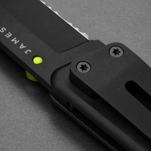 laydown image of The Chapter Knife - Serrated
