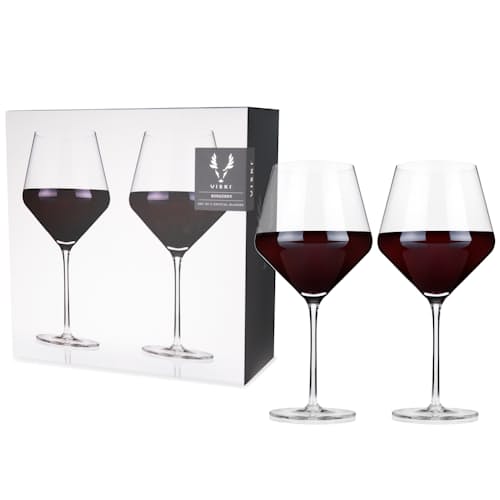 laydown image of Red Wine Glass Set