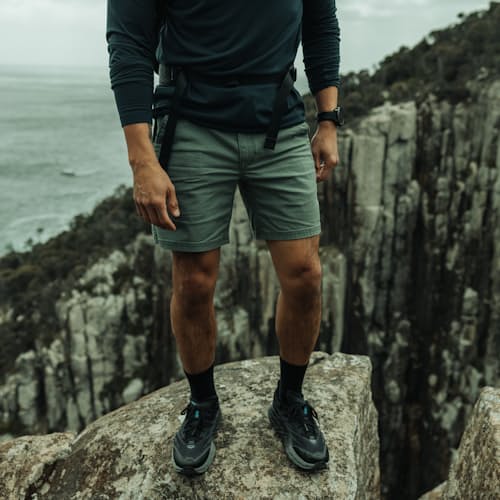 lifestyle image of Speedgoat 5 GTX Trail Running Shoe