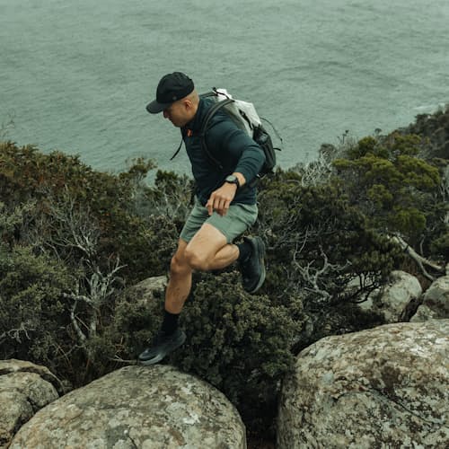 lifestyle image of 72-Hour Merino UPF Quarter Zip