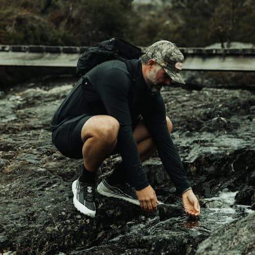 lifestyle image of 72-Hour Merino UPF Quarter Zip