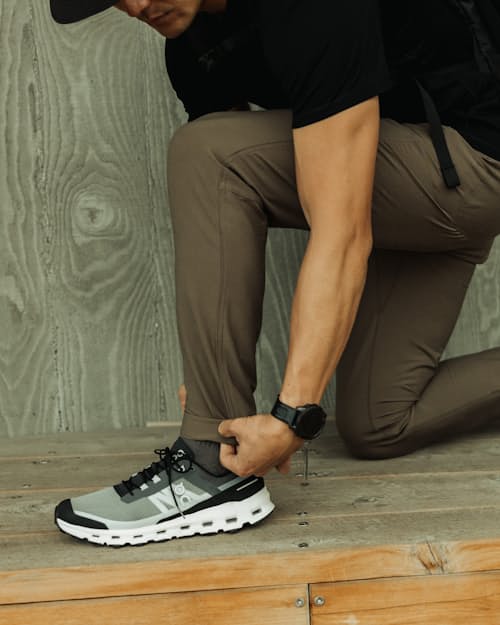 lifestyle image of 72-Hour Merino Pant - HB Athletic Tapered