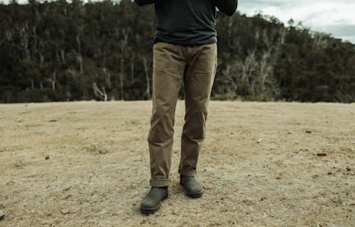 lifestyle image of Rover Double-Knee Work Pant - HB Straight