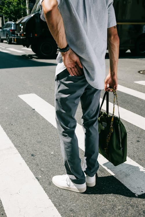 lifestyle image of Nomad Performance Chino - HB Straight