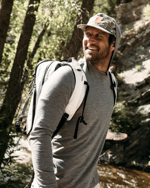lifestyle image of 72-Hour Merino UPF Hoodie