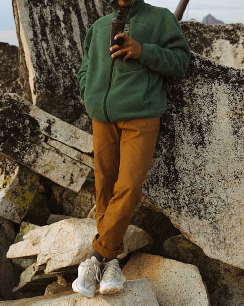 lifestyle image of Rover Double-Knee Work Pant - HB Straight