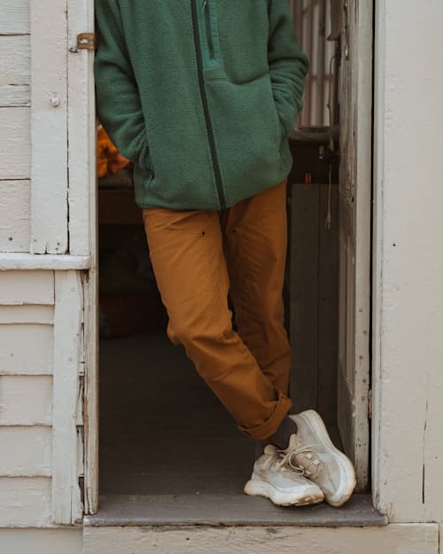 lifestyle image of Rover Double-Knee Work Pant - HB Straight