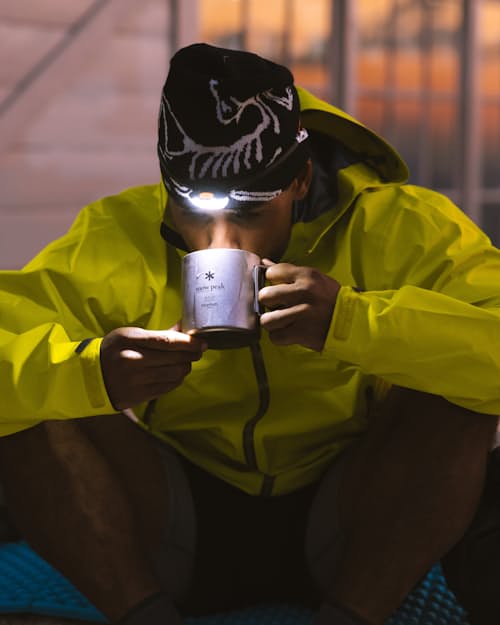 lifestyle image of Bird Head Toque Beanie